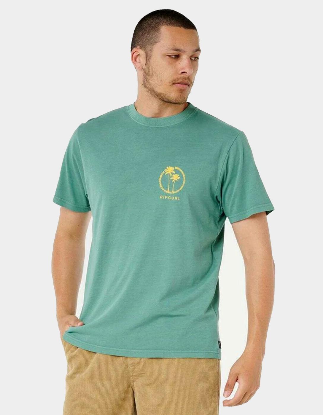Camiseta MOD CALI TWO PALMS  - Blue Slate