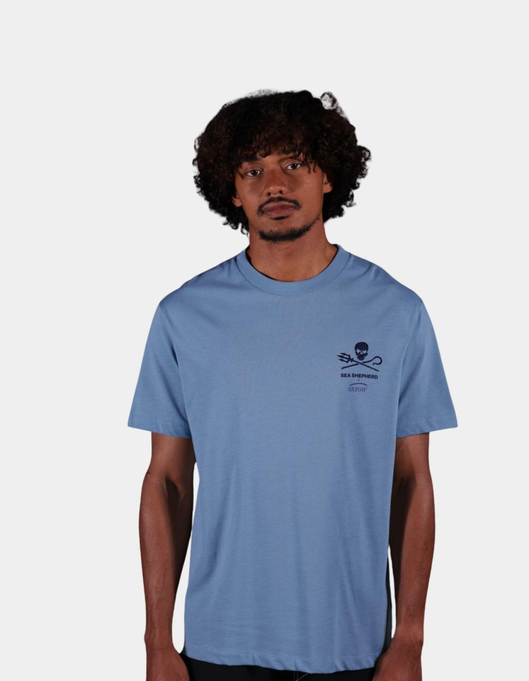 Camiseta OXBOW FISH - Stone Blue