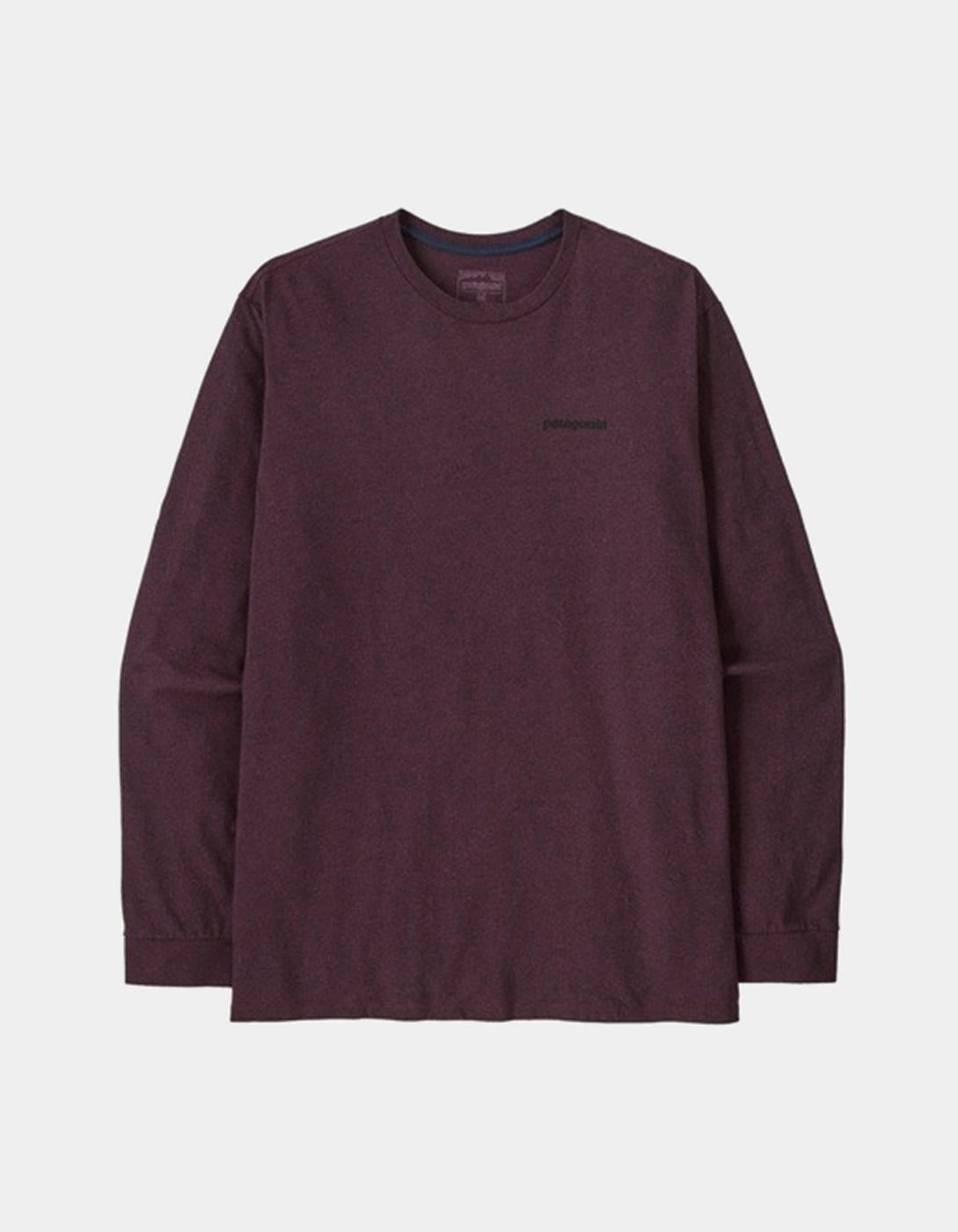 Camiseta PATAGONIA Manga Larga P-6 LOGO RESPONSIBILI - Berry