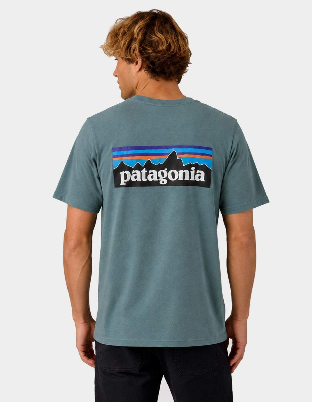 Camiseta PATAGONIA P-6 LOGO  - Blue Sage