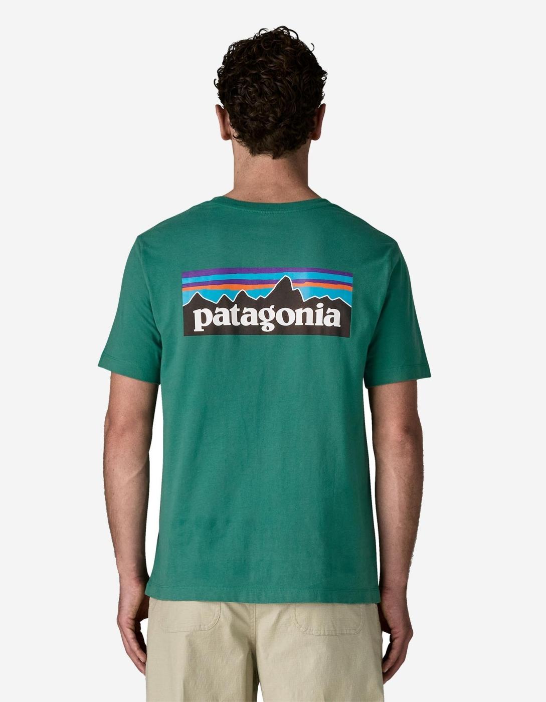 Camiseta PATAGONIA P-6 LOGO - Gem Green