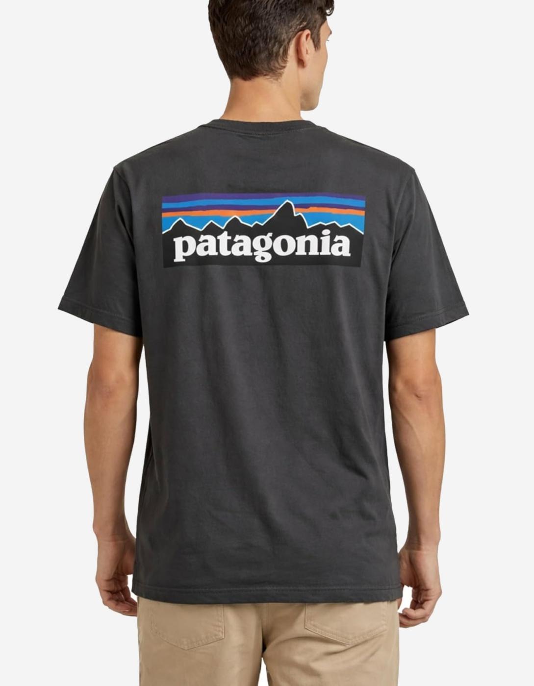 Camiseta PATAGONIA P-6 LOGO - Ink Black