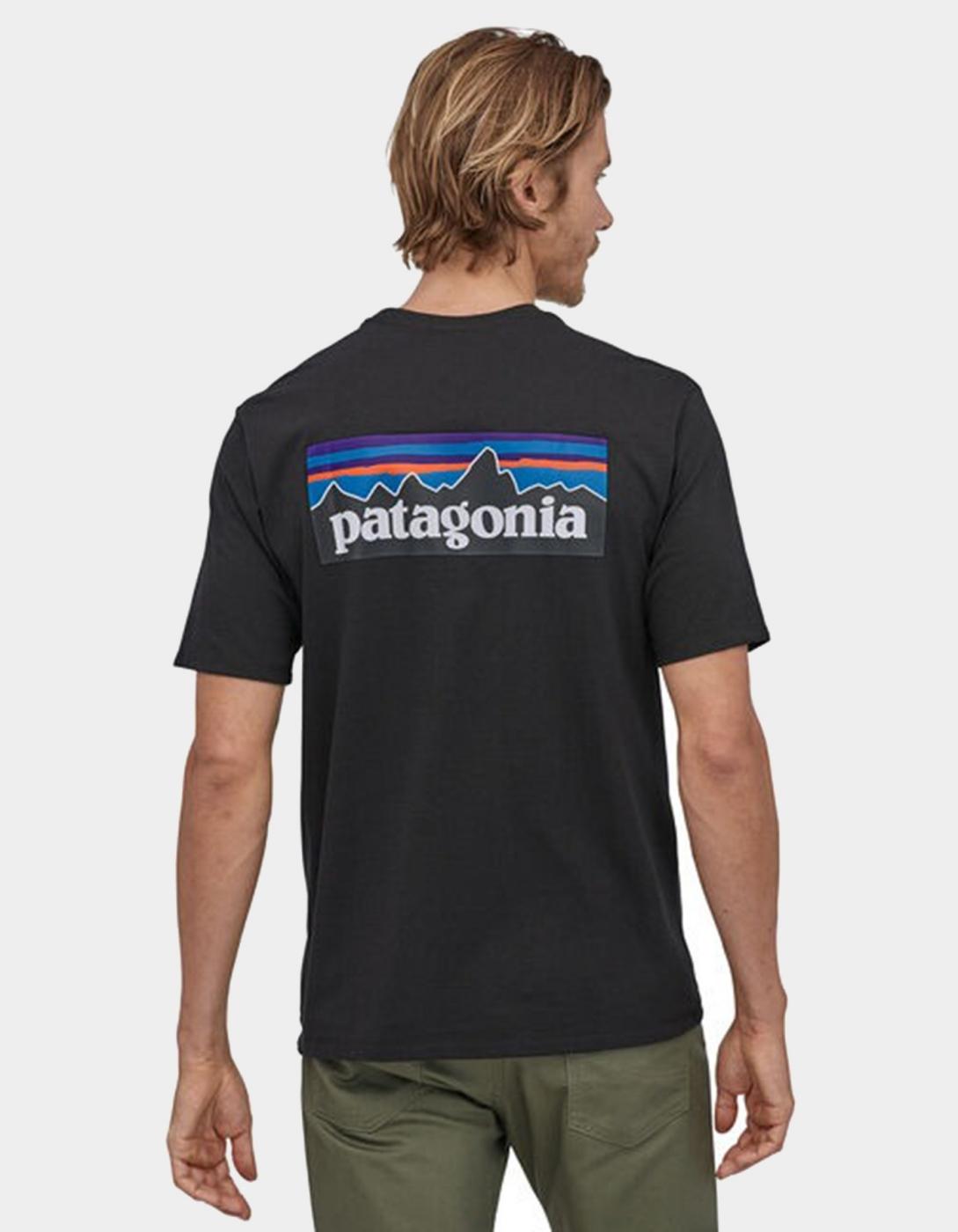 Camiseta PATAGONIA P-6 LOGO RESPONSIBILI - Black