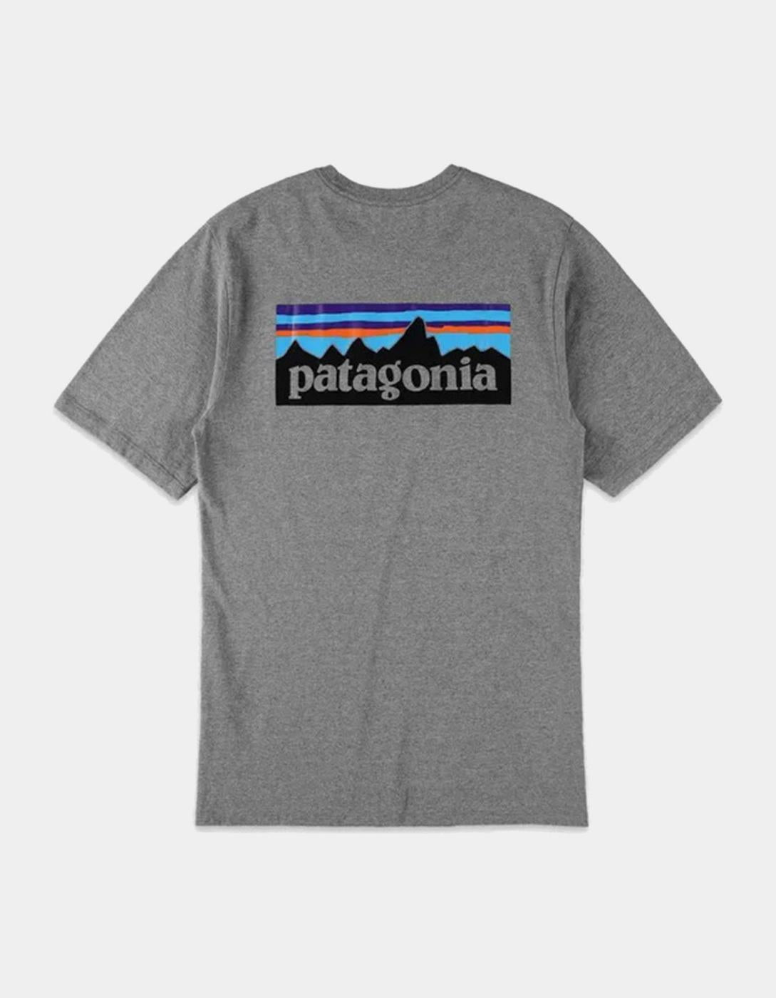 Camiseta PATAGONIA P-6 LOGO RESPONSIBILI - Gravel Heather