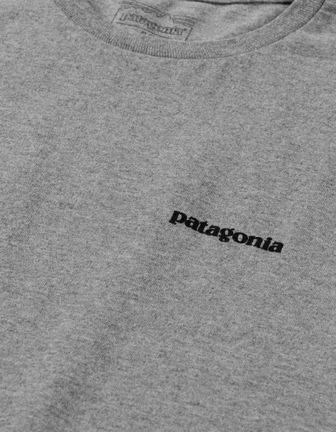 Camiseta PATAGONIA P-6 LOGO RESPONSIBILI - Gravel Heather