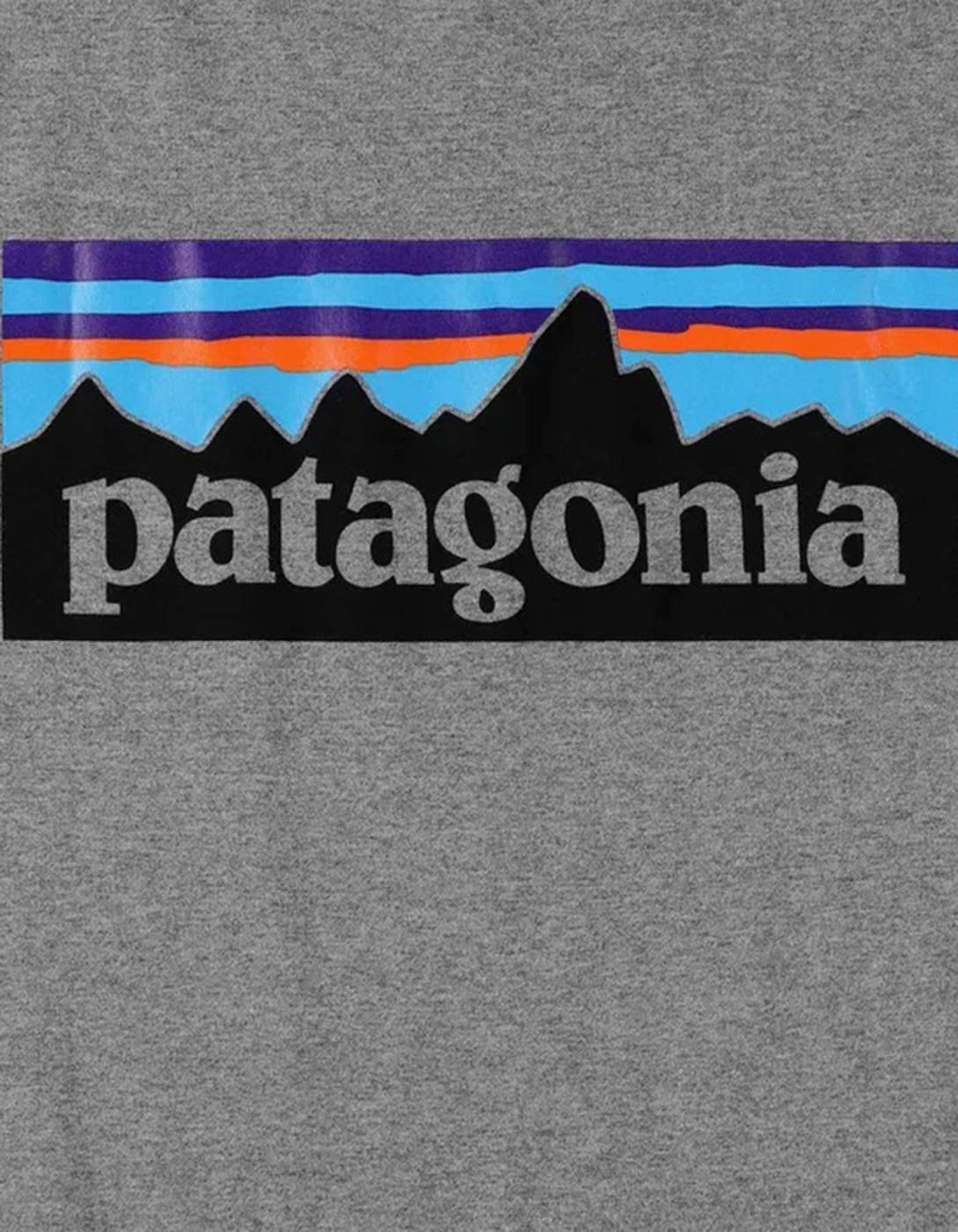 Camiseta PATAGONIA P-6 LOGO RESPONSIBILI - Gravel Heather