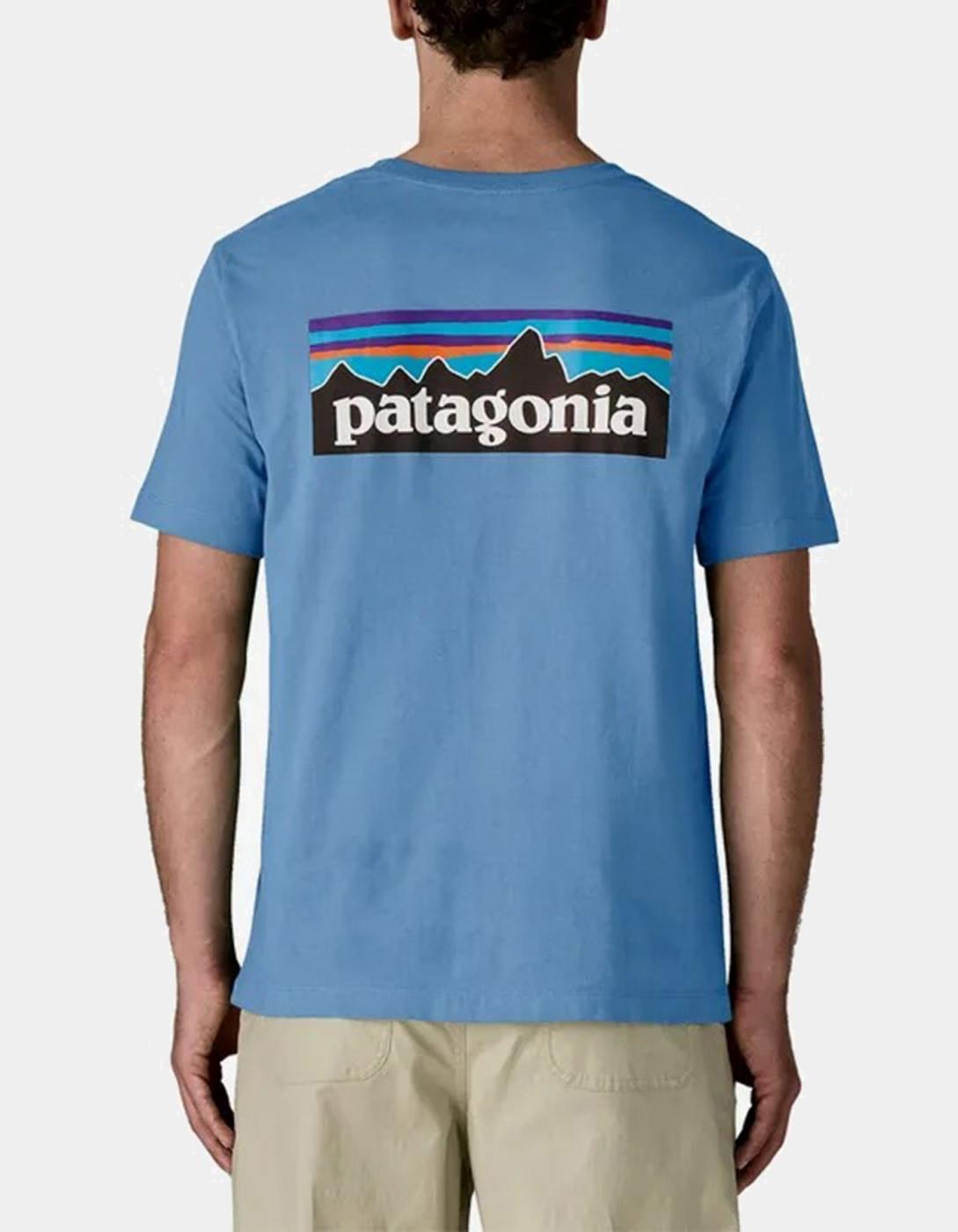 Camiseta PATAGONIA P-6 LOGO - Shore Blue