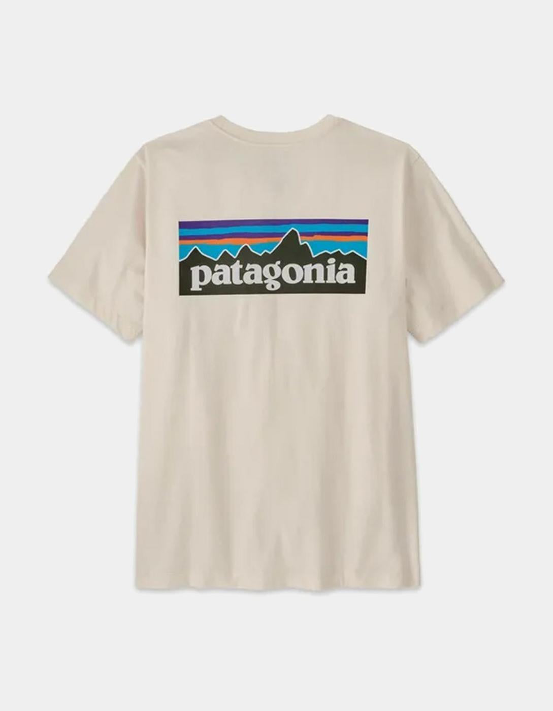 Camiseta PATAGONIA P-6 LOGO - Undyed Natural