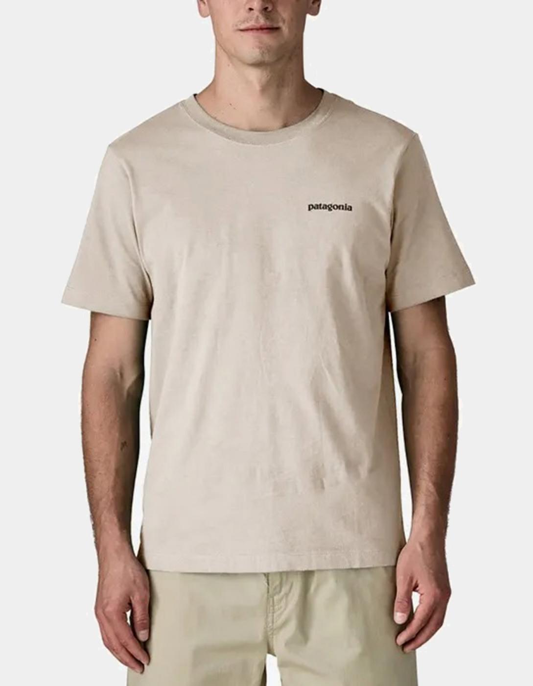 Camiseta PATAGONIA P-6 LOGO - Undyed Natural
