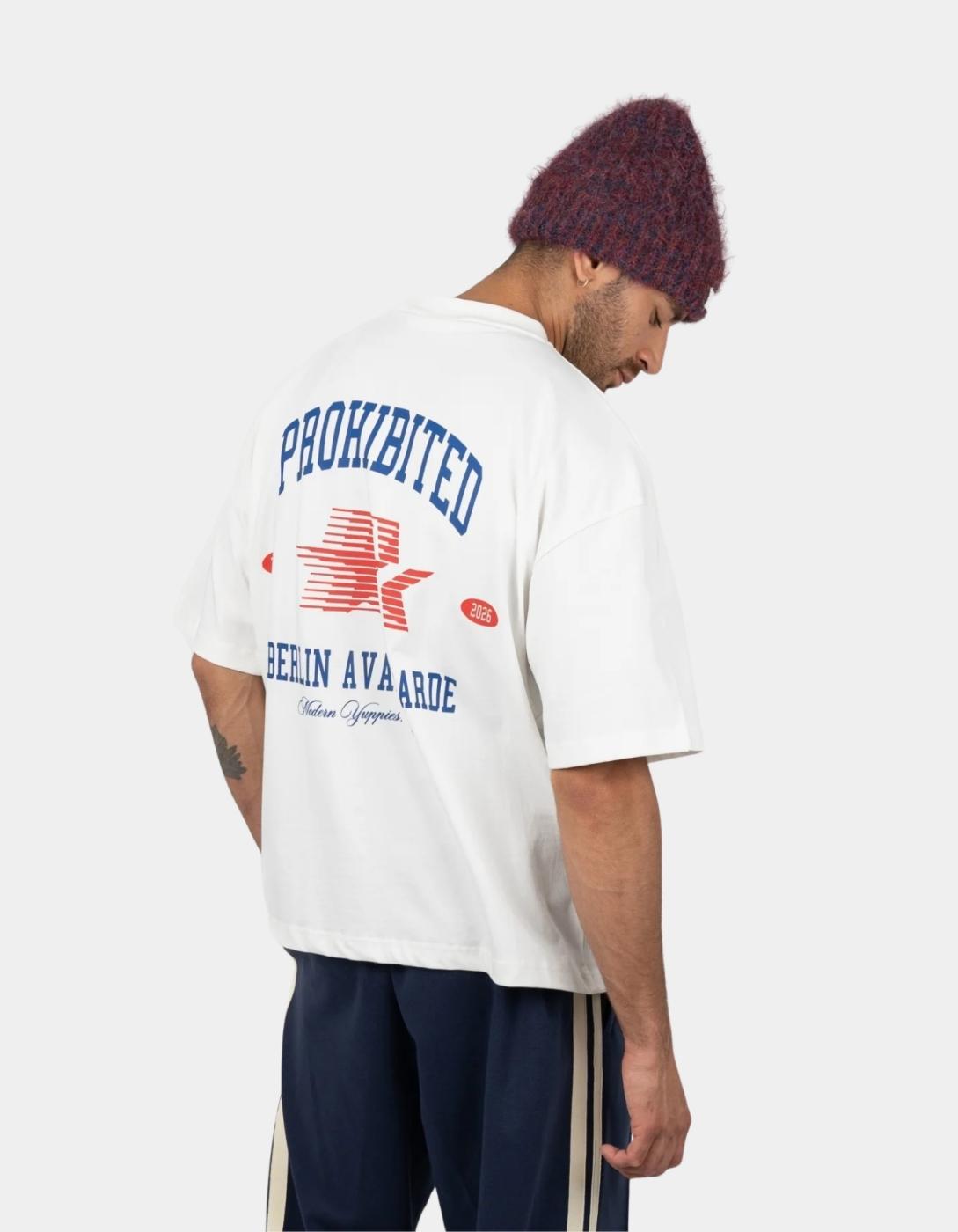 Camiseta PROHIBITED AVANTGARDE - Off White