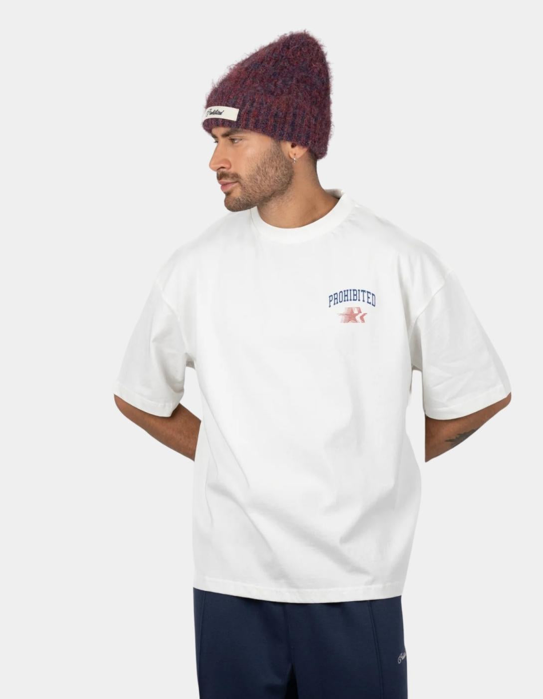 Camiseta PROHIBITED AVANTGARDE - Off White