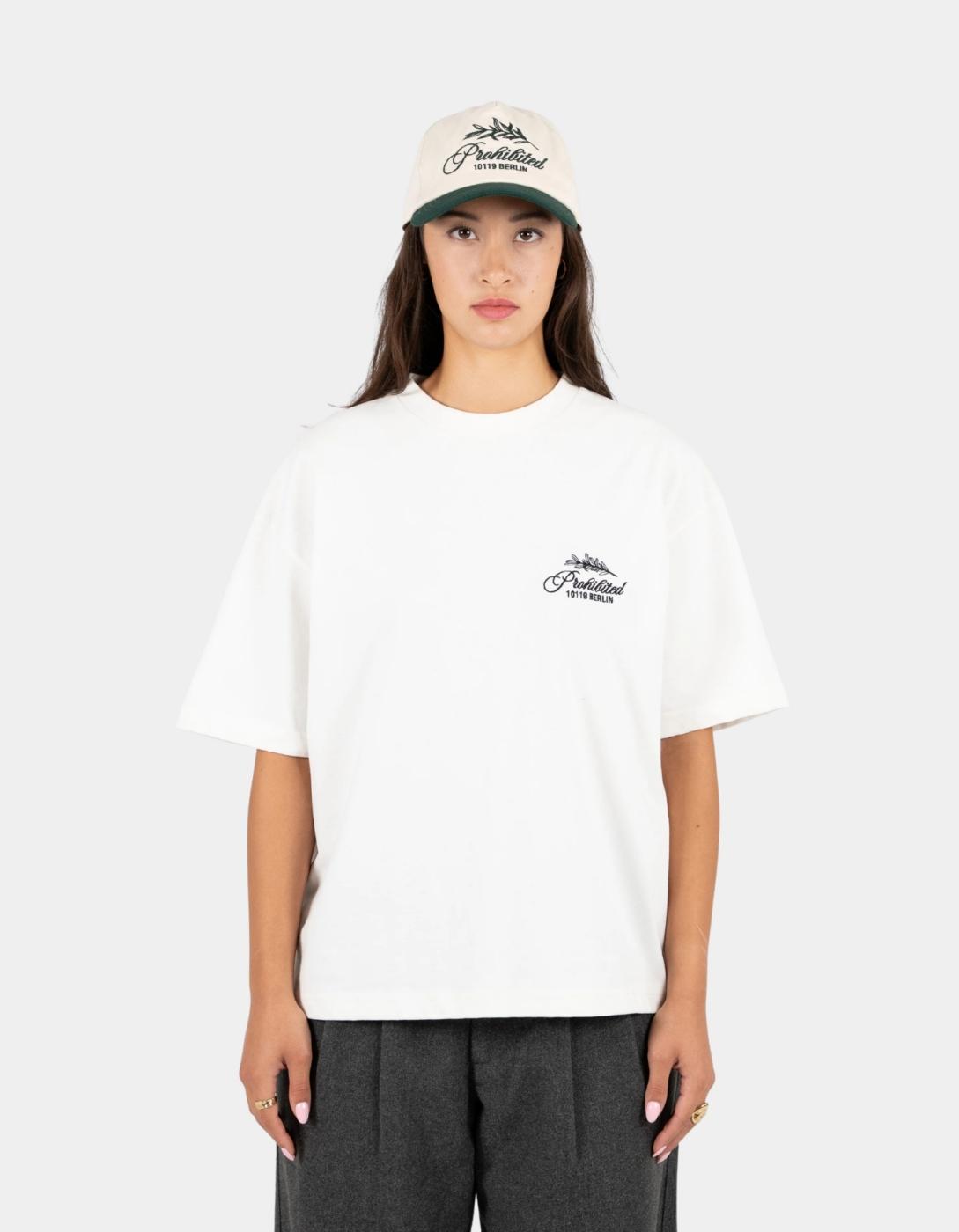 Camiseta PROHITBITED LEAF - Off White
