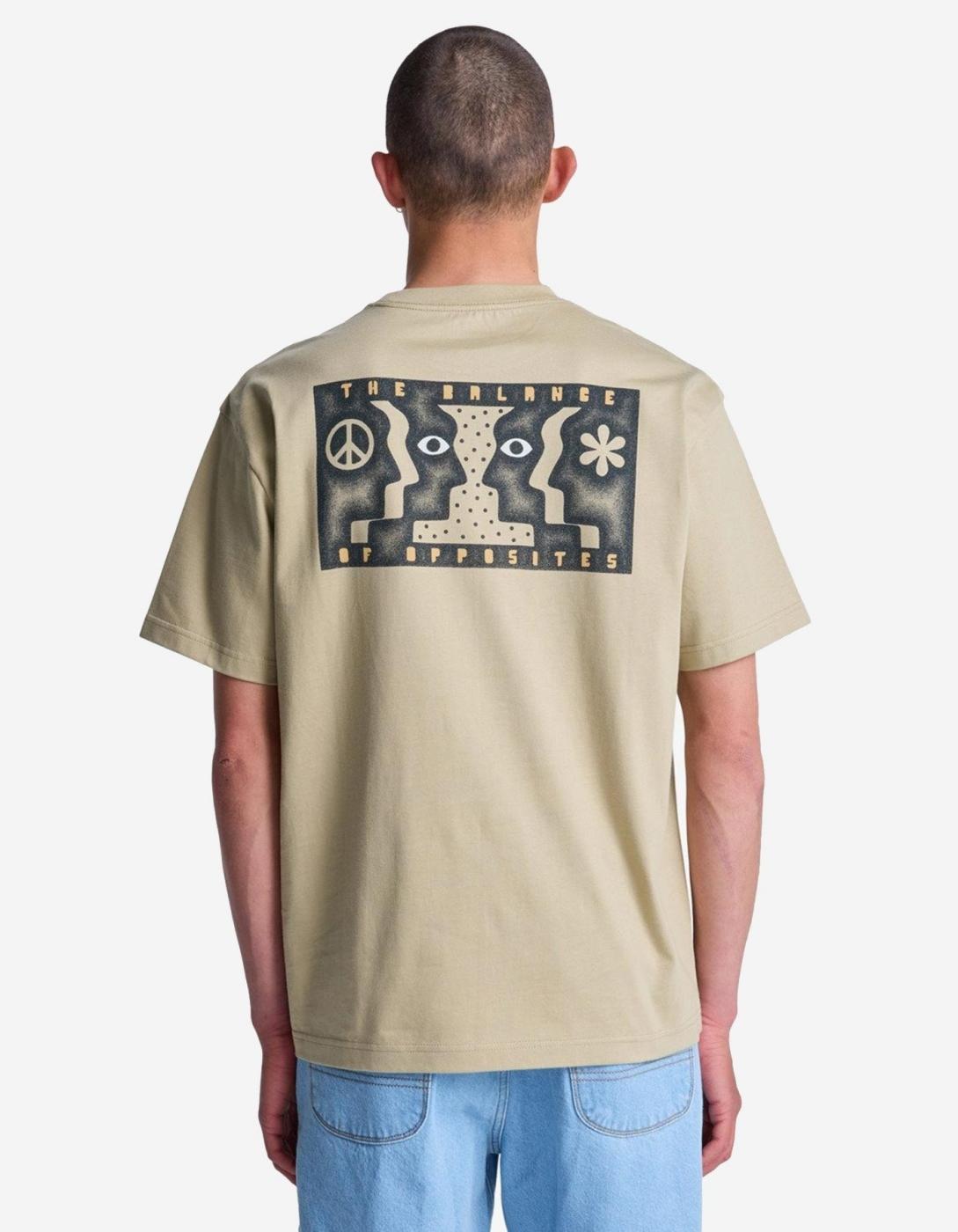 Camiseta RVCA FACE TO FACE - Khaki