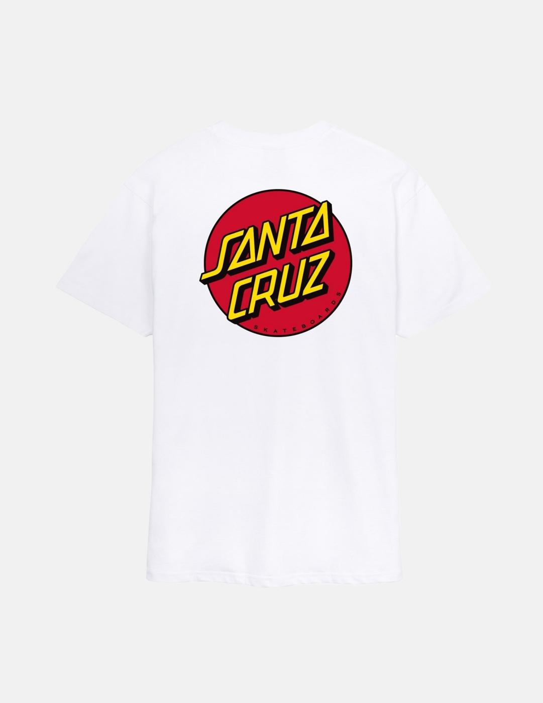 Camiseta SANTA CRUZ CLASSIC DOT CHEST - White