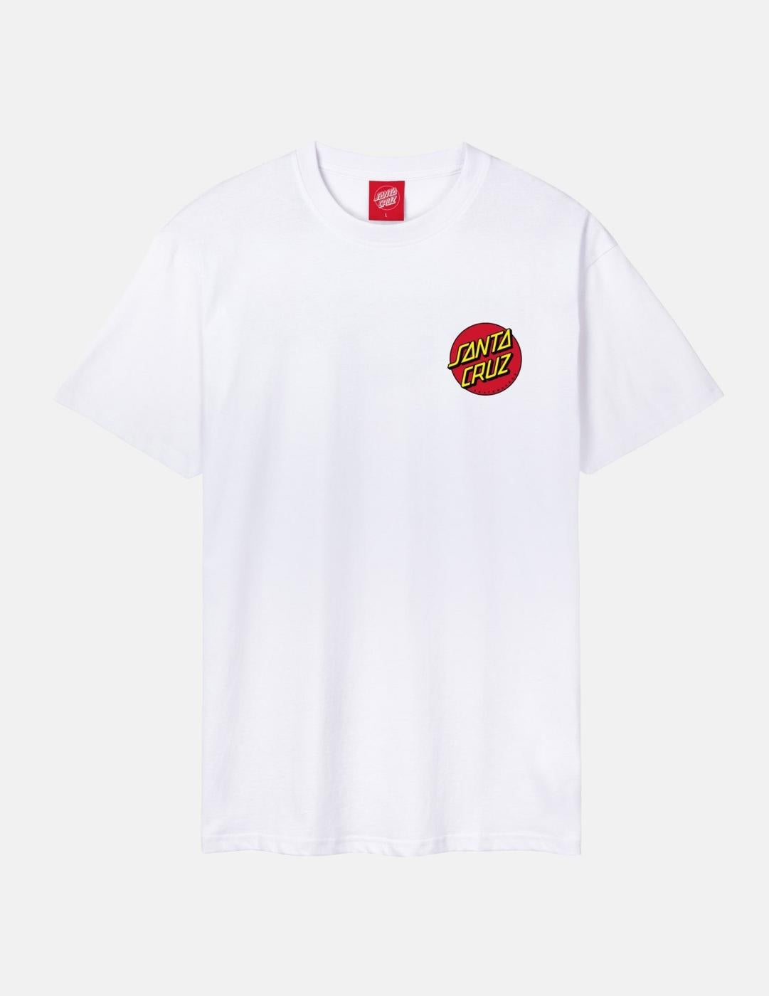 Camiseta SANTA CRUZ CLASSIC DOT CHEST - White
