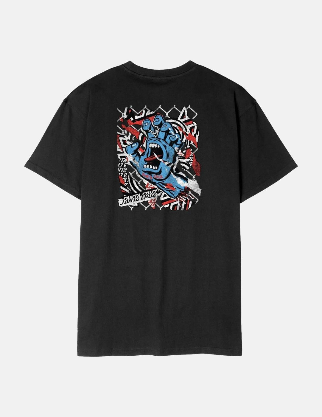 Camiseta SANTA CRUZ DAMAGED HAND - Black