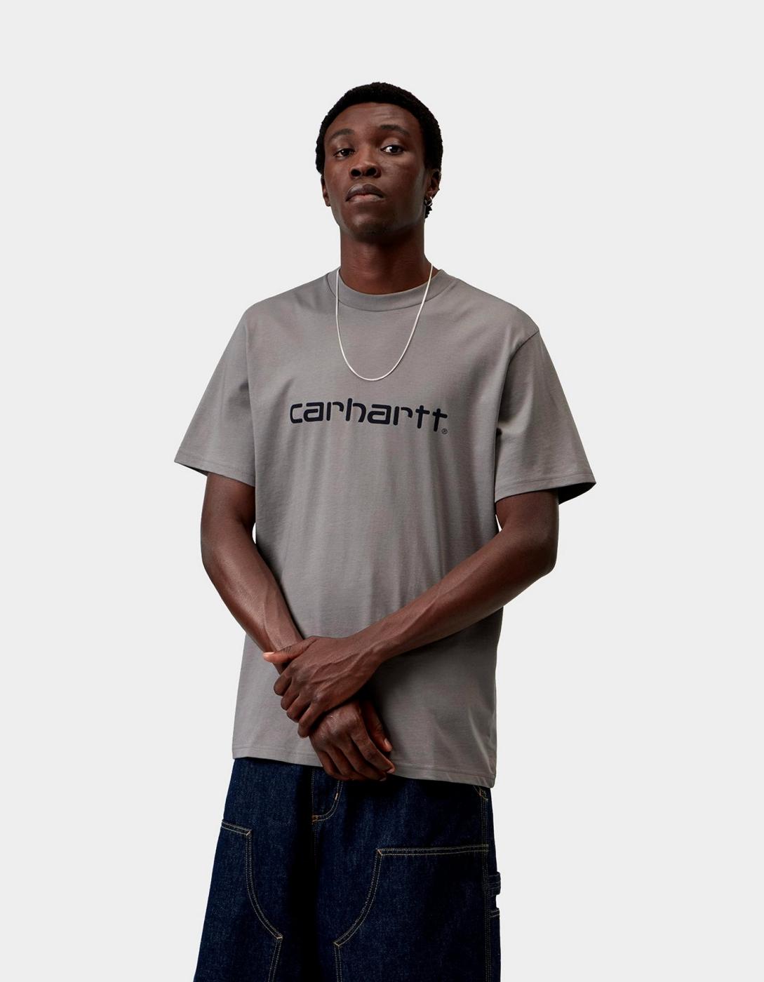 Camiseta SCRIPT CARHARTT WIP - Shady Grey / Dark Navy