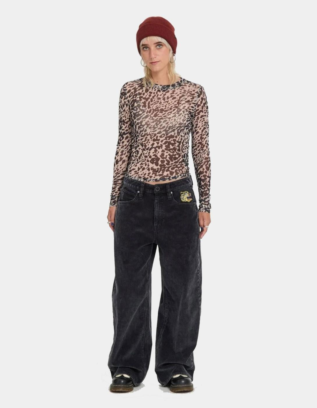 Camiseta Top VOLCOM TIGARDI MESH - Animal Print