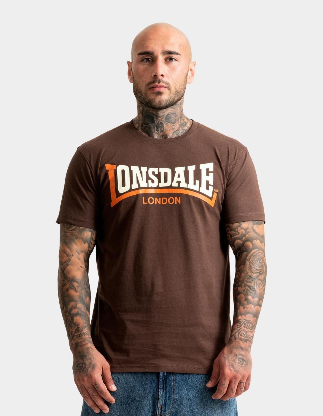 Camiseta TWO TONE - Brown/Ecru/Orange