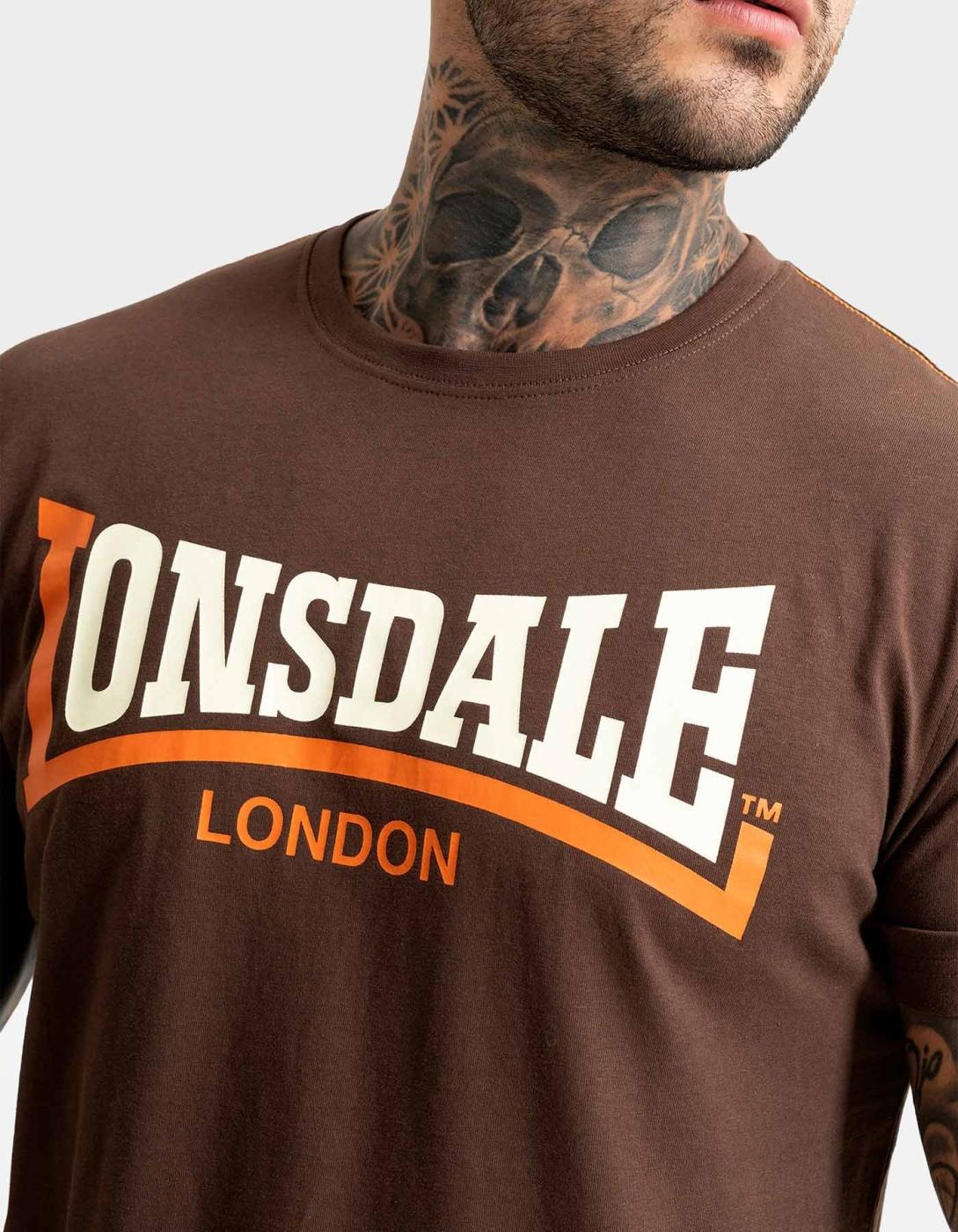 Camiseta TWO TONE - Brown/Ecru/Orange