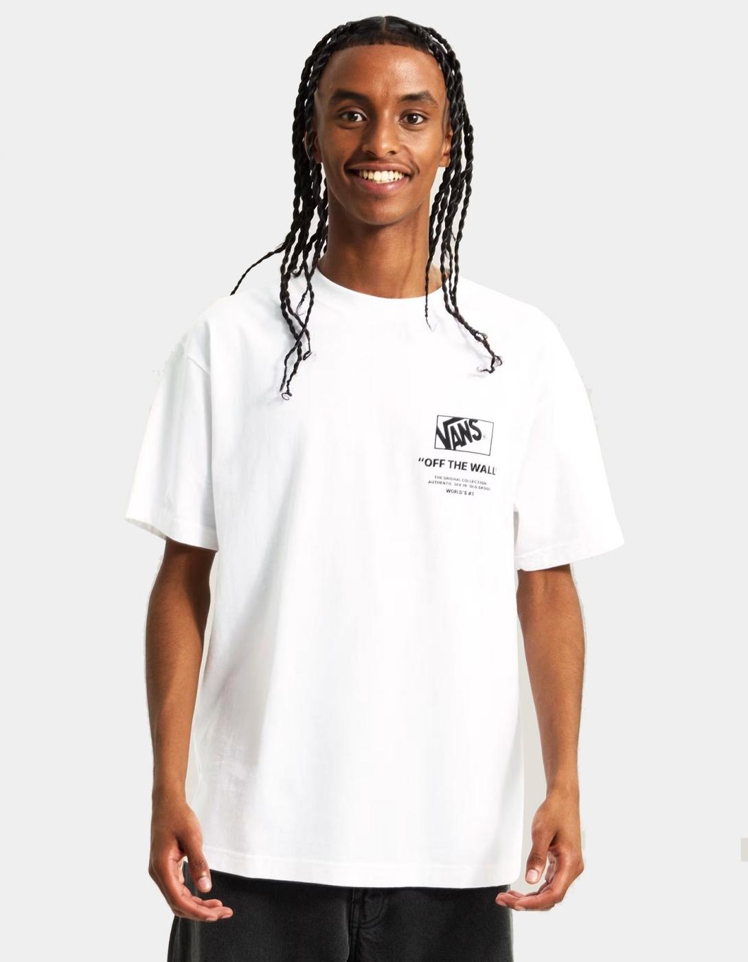 Camiseta VANS STACKED HI - White