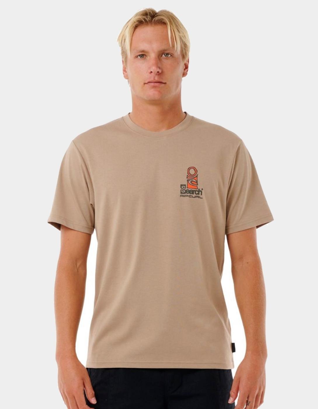 Camiseta VAPORCOOL SEARCH STACK  - Sand Dune