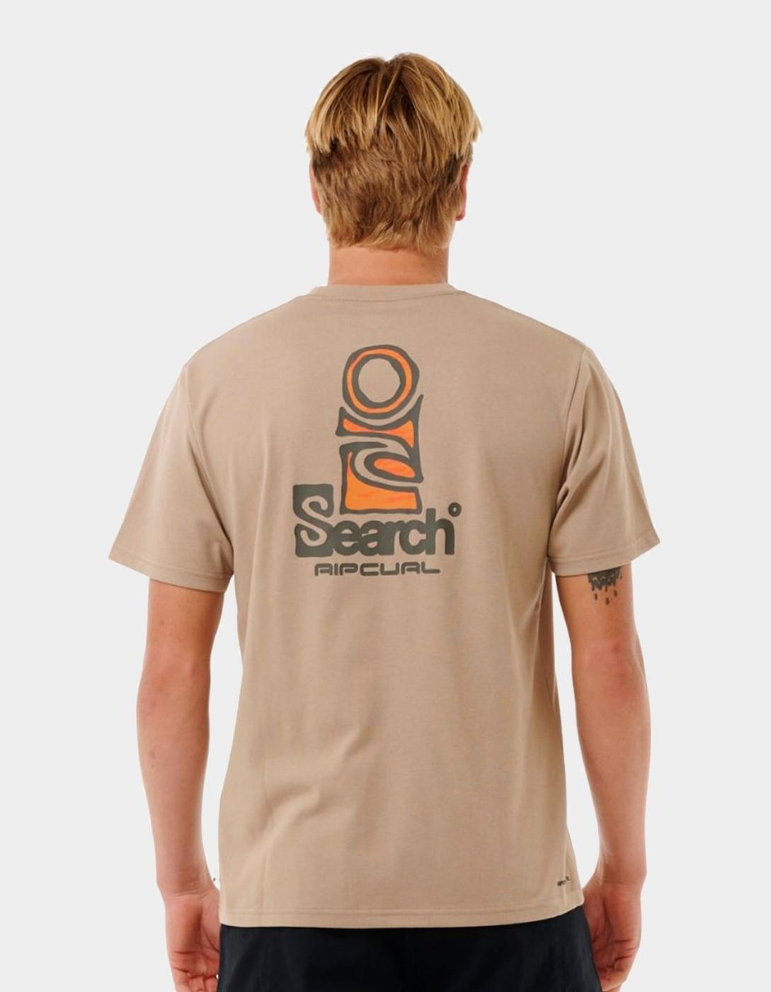 Camiseta VAPORCOOL SEARCH STACK  - Sand Dune