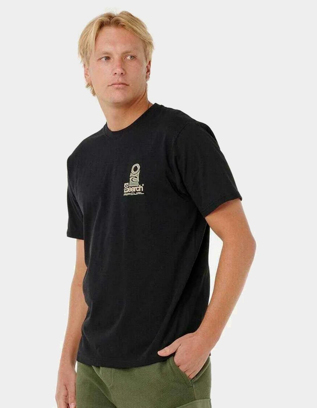 Camiseta VAPORCOOL SEARCH STACK  - Black/Olive