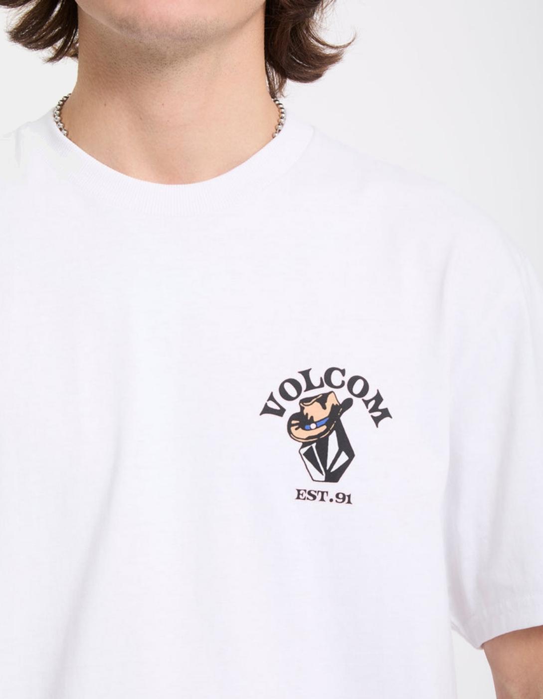 Camiseta VOLCOM BAD LUCK - White