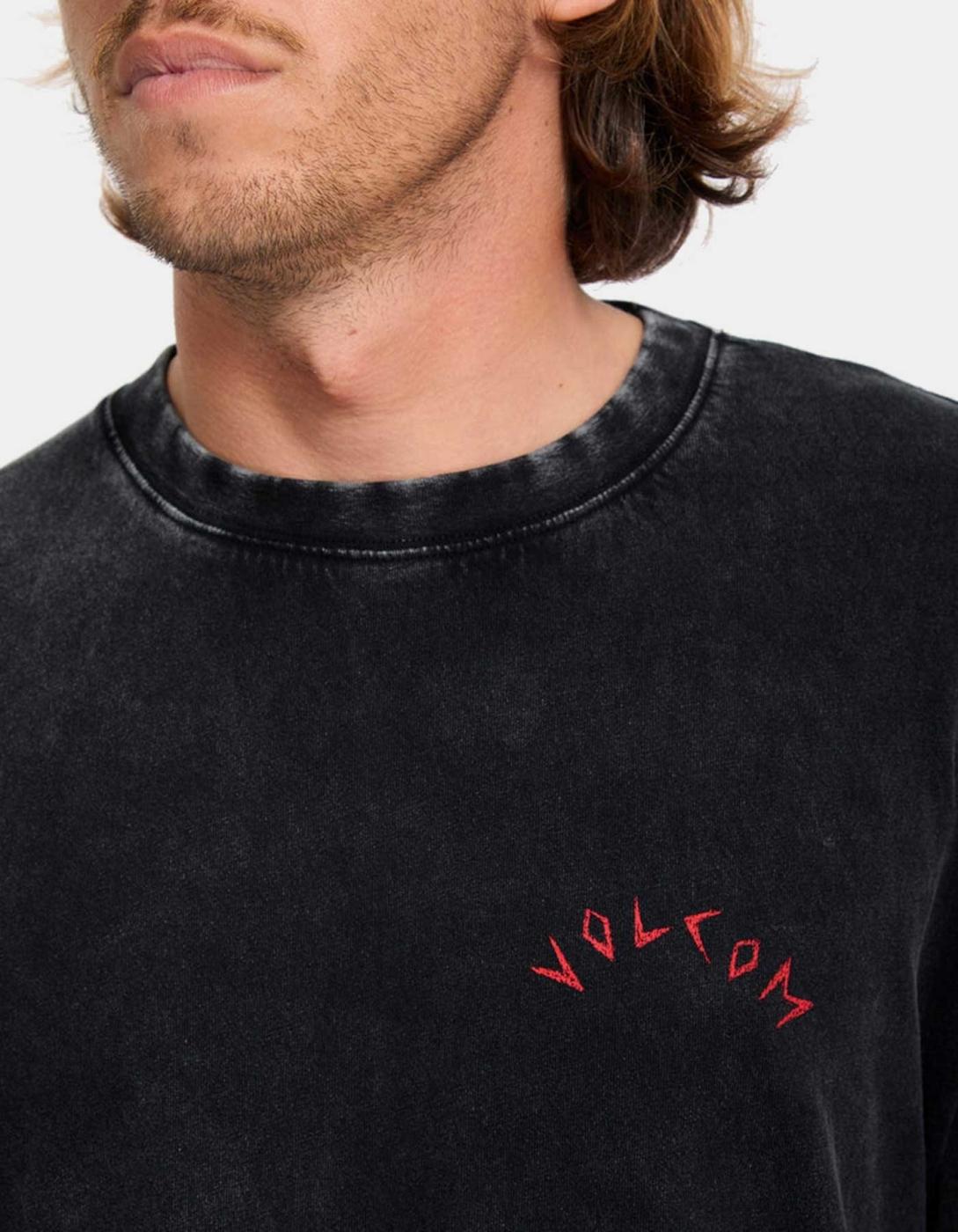 Camiseta VOLCOM WRONG ANGEL LSE SST - Light Acid Black