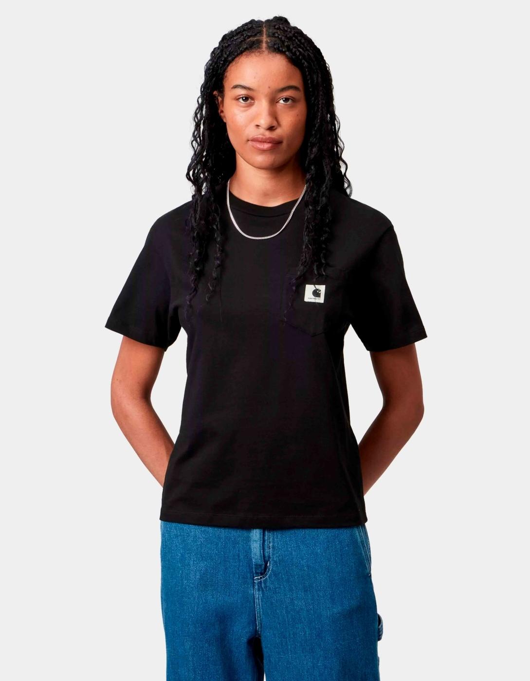 Camiseta CARHARTT WIP W'  POCKET - Black