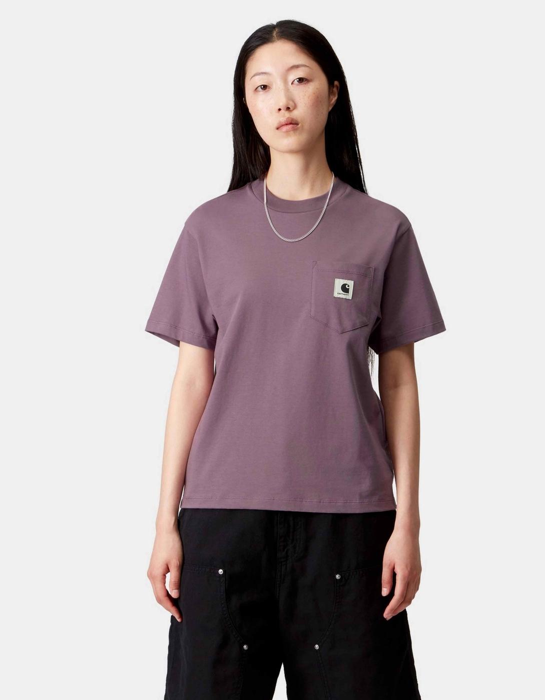 Camiseta W' CARHARTT WIP  POCKET - Phlox