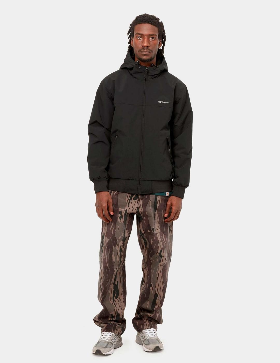 Cazadora CARHARTT WIP HOODED SAIL - Black / White