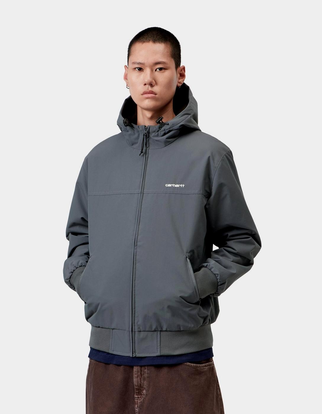 Cazadora CARHARTT WIP HOODED SAIL - Styx / White