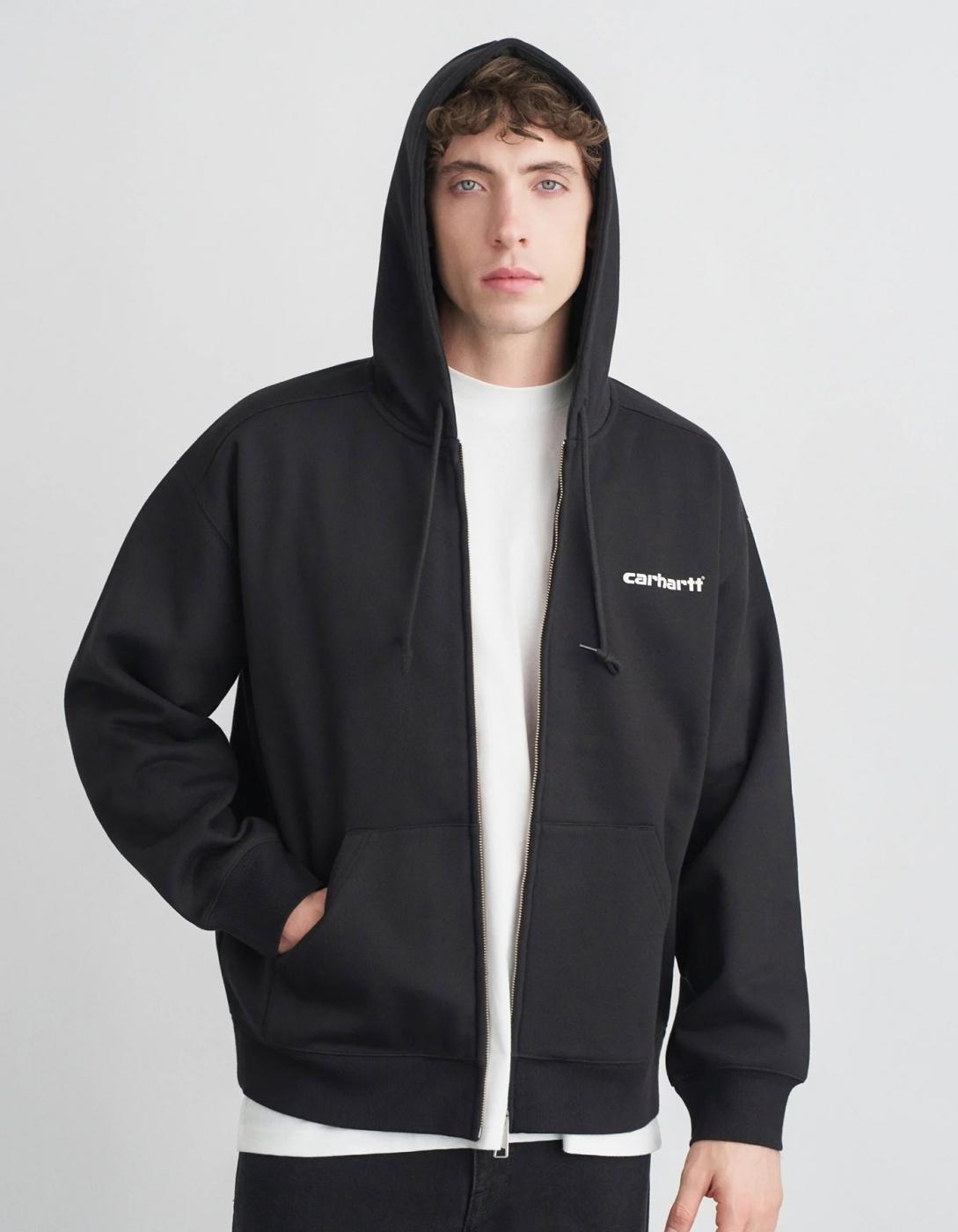Cazadora CARHARTT WIP HOODED ARCHIVE LINES - Black