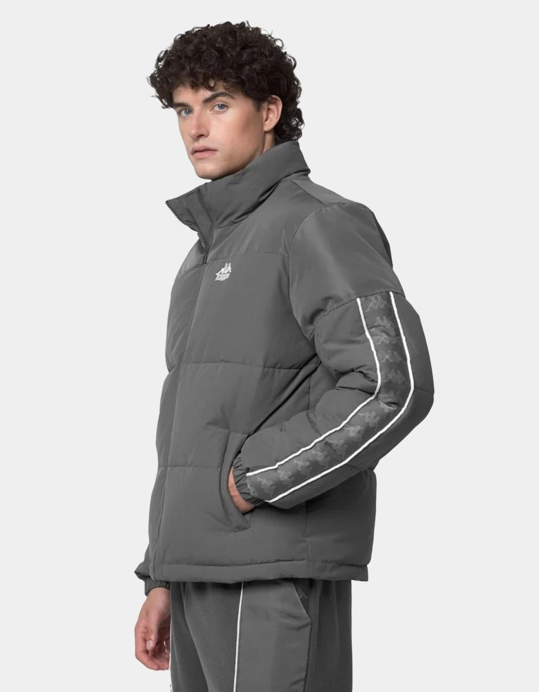Cazadora KAPPA ONREL - Grey Charcoal/White Natural