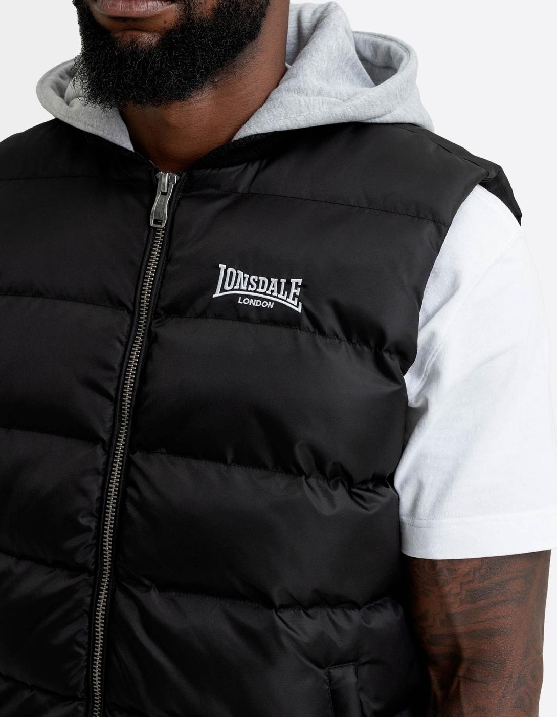 Chaleco LONSDALE MUDCHUTE - Black/Marl Grey
