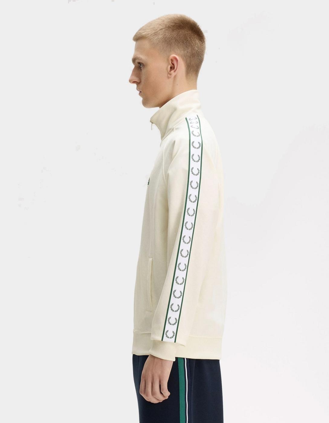 Chaqueta FRED PERRY CONTRAST TAPE TRACK - Ecru
