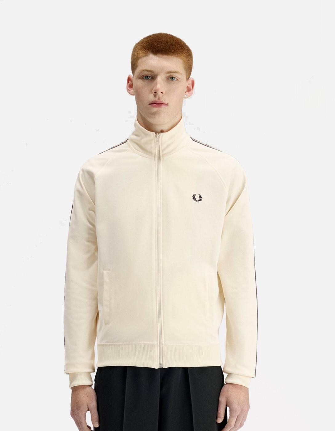 Chaqueta FRED PERRY J5557 - Ecru/Navy/Seagrass