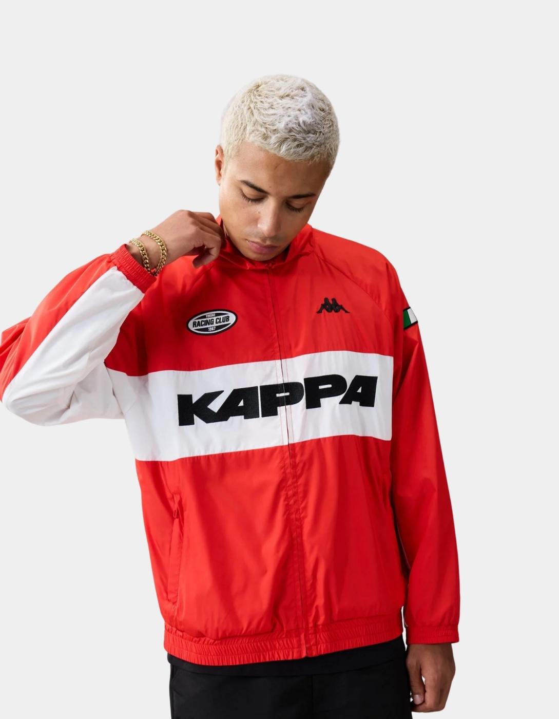 Chaqueta KAPPA AUTHENTIC SULLIX - Red Md Coral/White/Bla