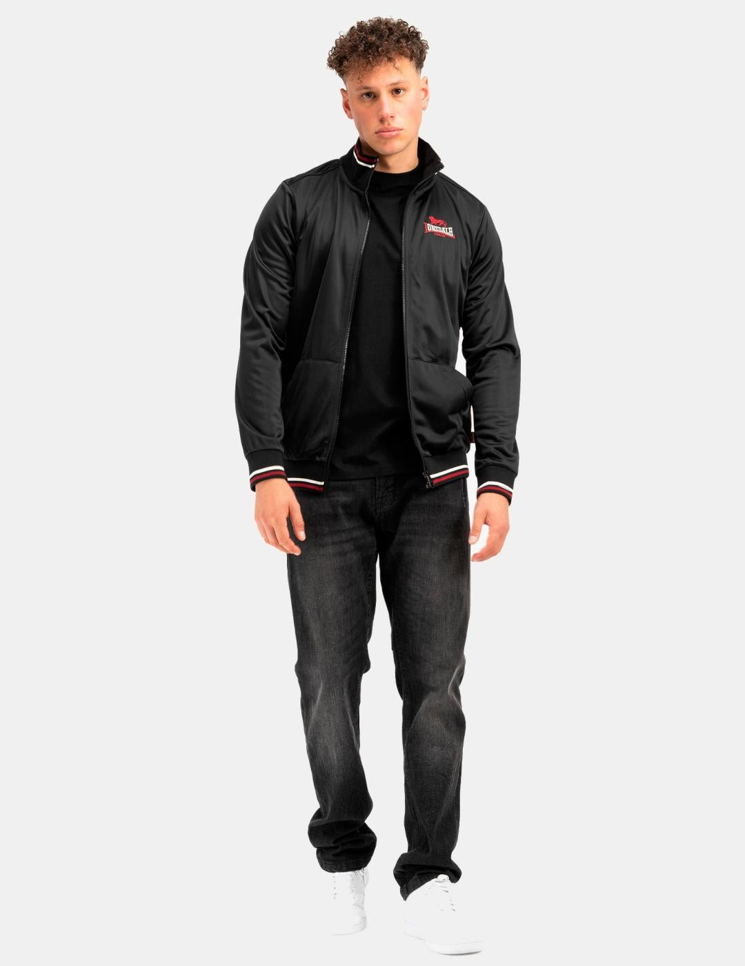 Chaqueta LONSDALE IRTHING - Black/Red/Ecru
