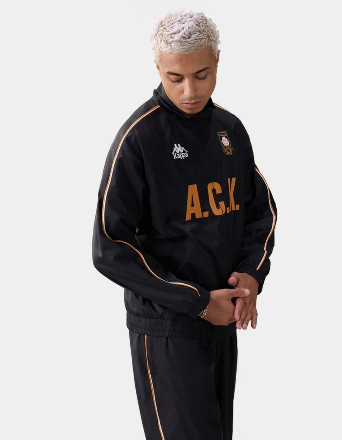 Chubasquero KAPPA AUTHENTIC ORSAL - Black/Orange Desert