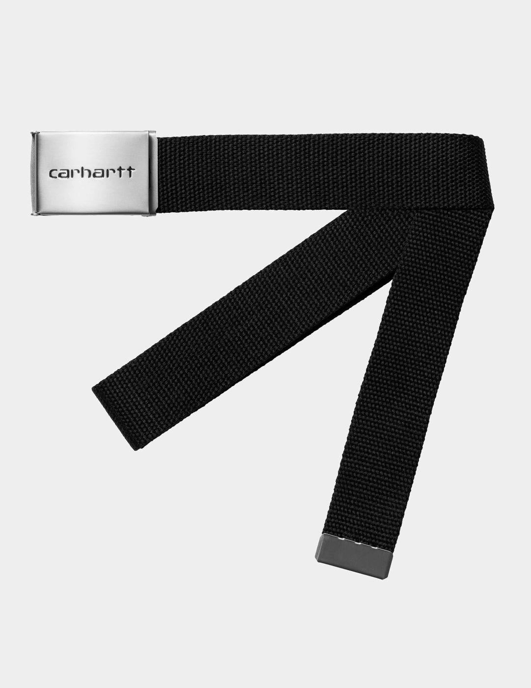 Cinturón CARHARTT WIP CLIP CHROME - Black