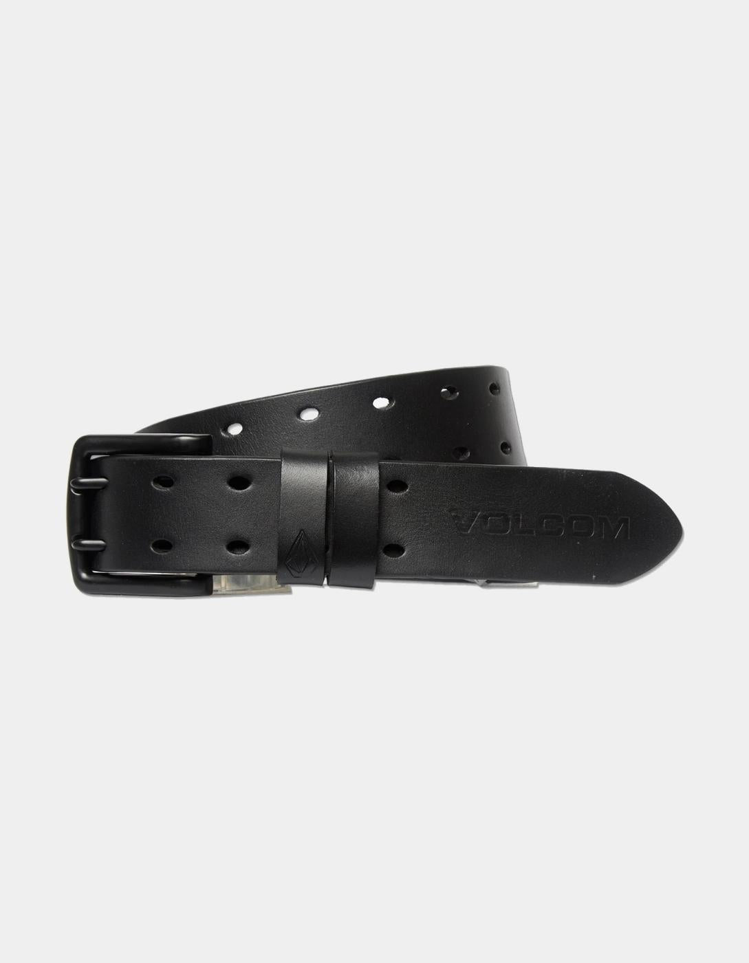 Cinturón VOLCOM TWO SPIKE LEATHER - Black