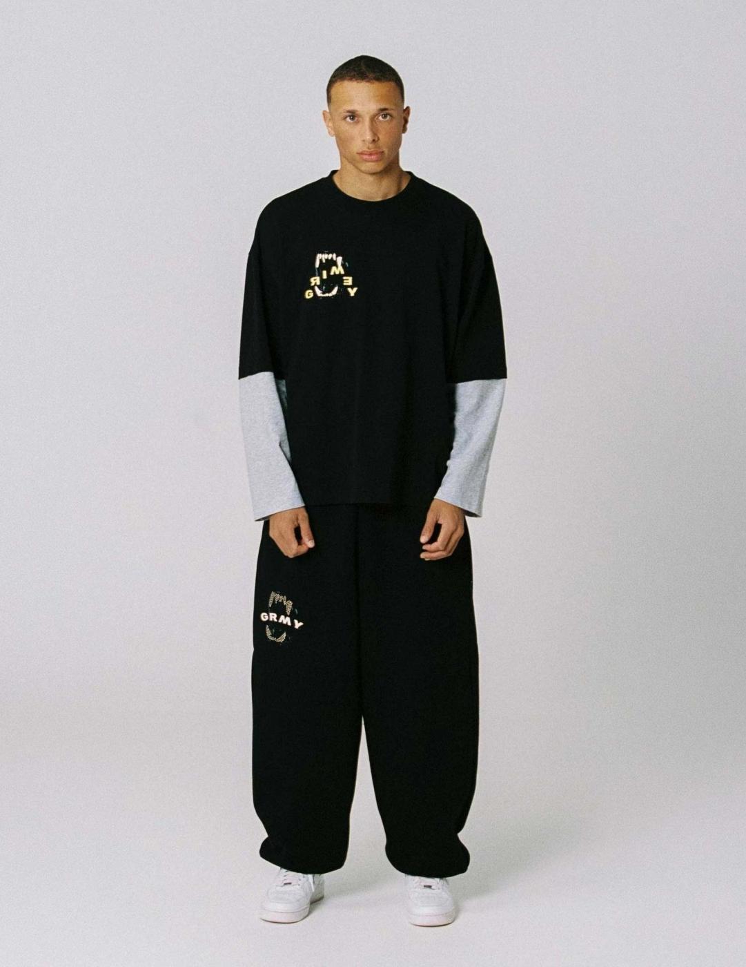 Cta. Manga Larga GRIMEY WILD ONE LAYERED - Black