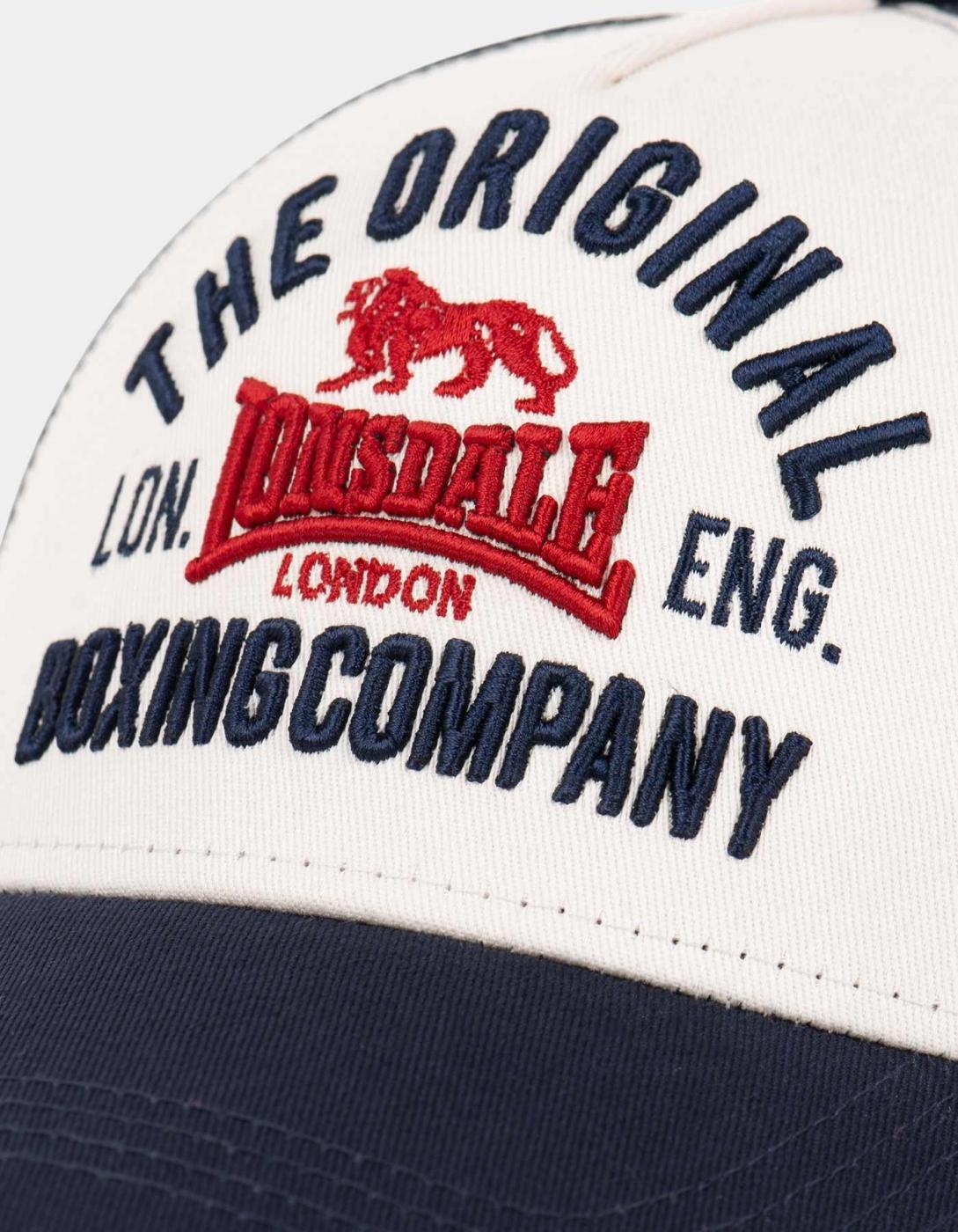 Gorra LONSDALE LARNE - Ecru/Dark Red/Dark Navy