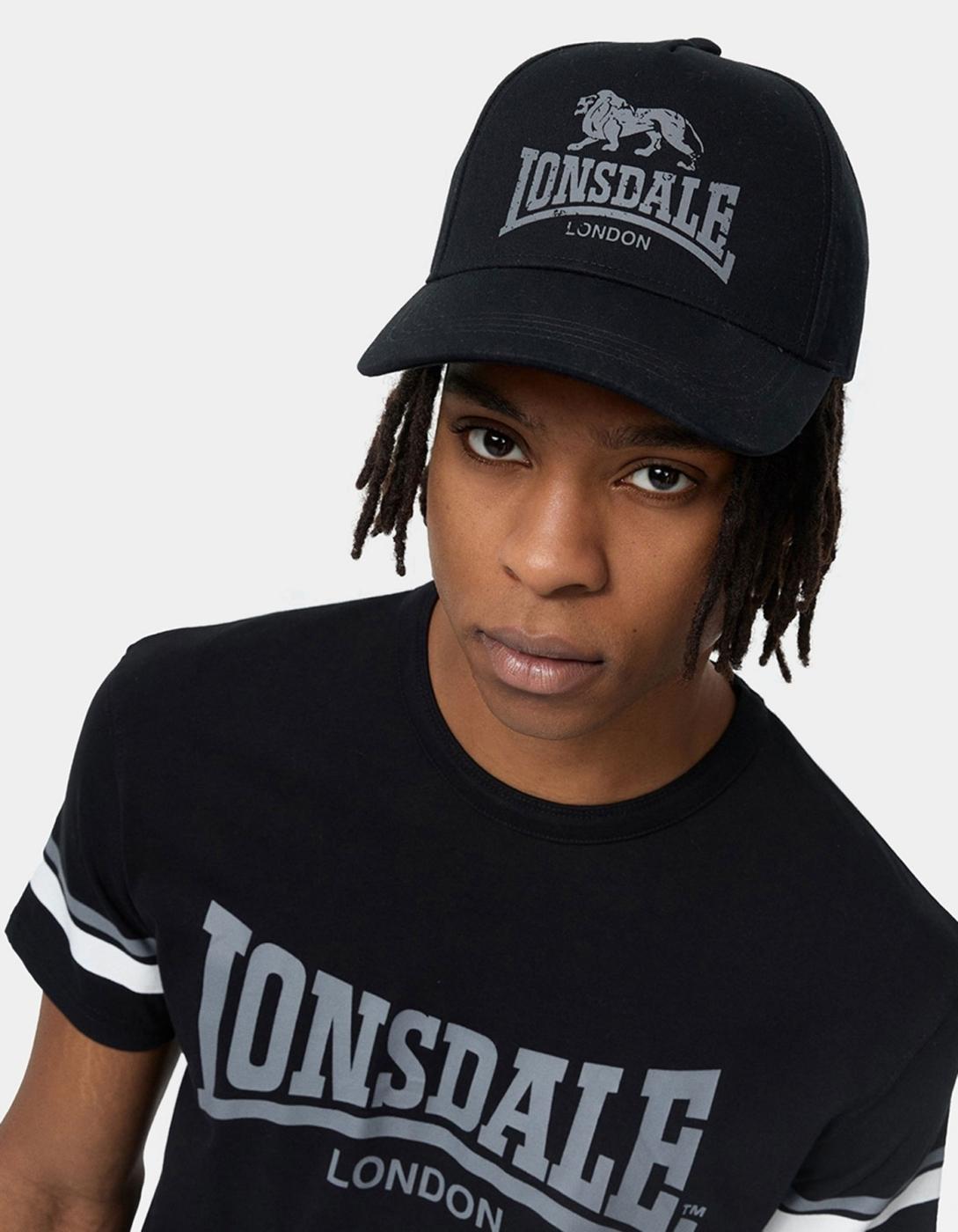 Gorra LONSDALE NORBURY - Black/Grey