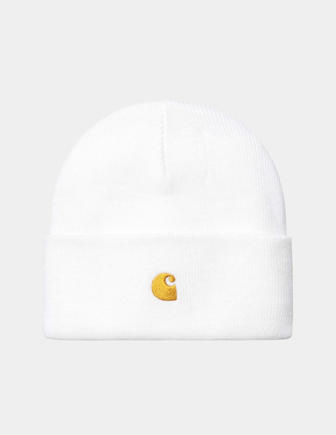Gorro CARHARTT WIP CHASE - White / Gold