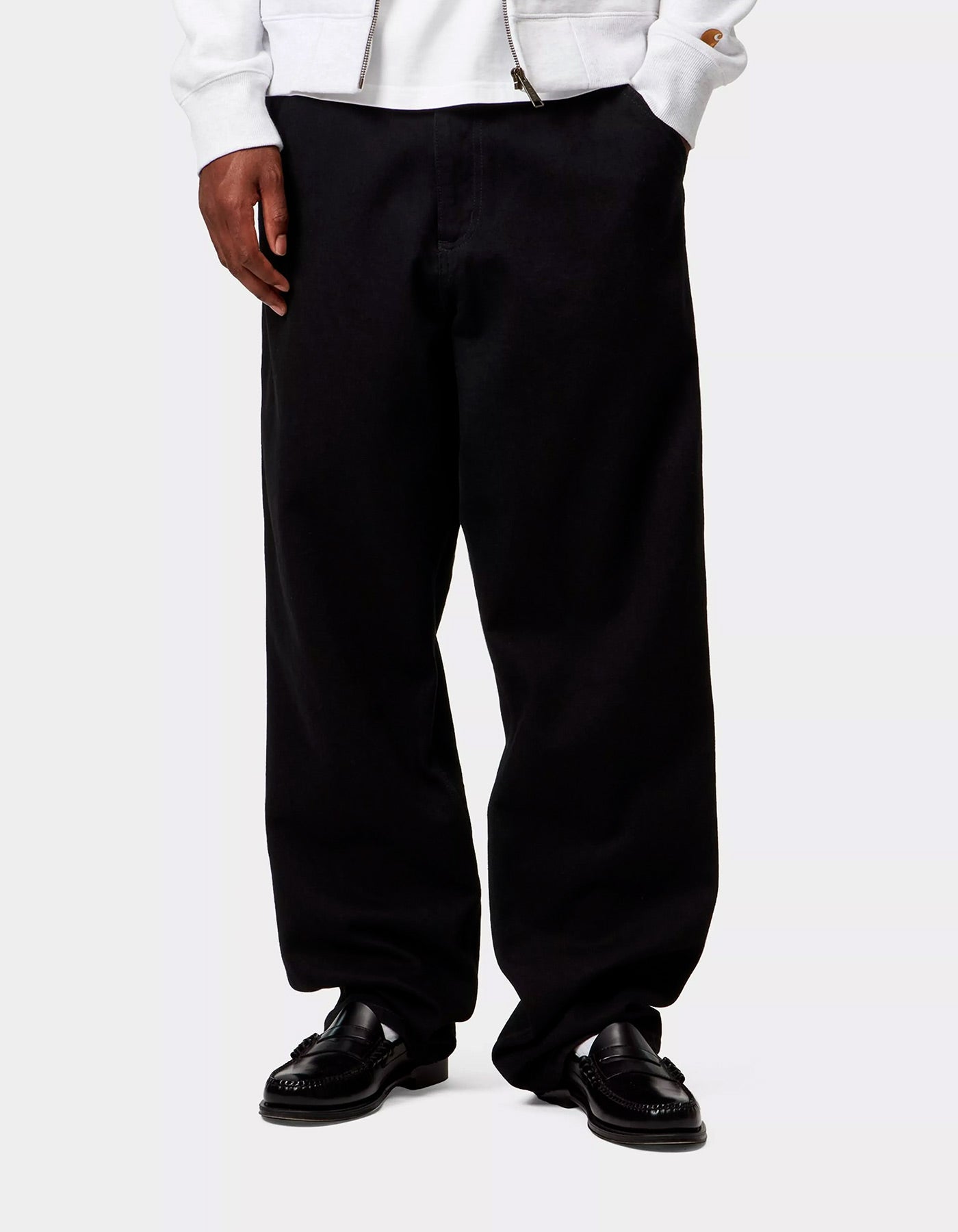 Pantalón CARHARTT WIP SINGLE KNEE - Black Rinsed