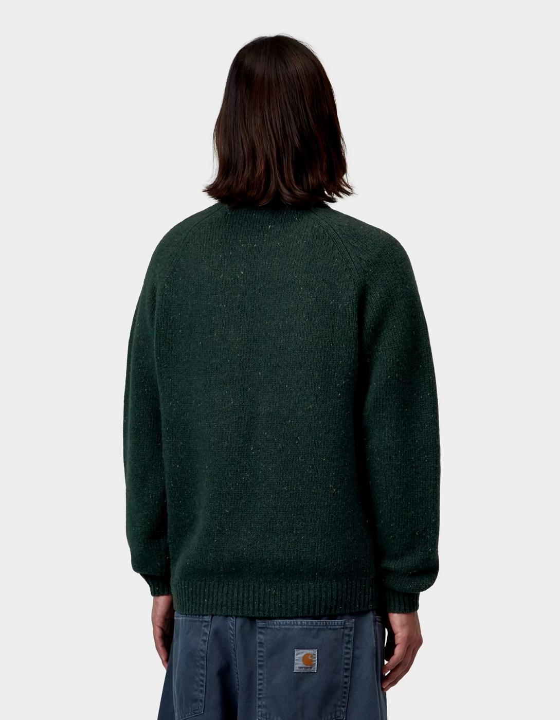 Jersey CARHARTT WIP ANGLISTIC - Speckled Dark Scarab